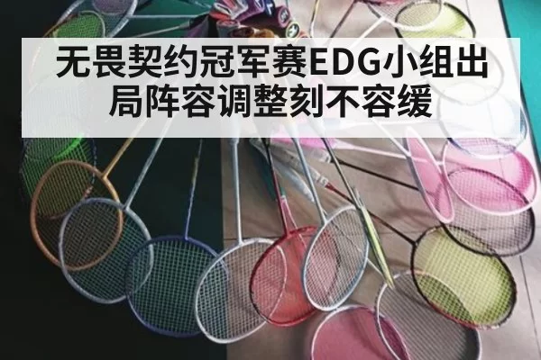 无畏契约冠军赛EDG小组出局阵容调整刻不容缓